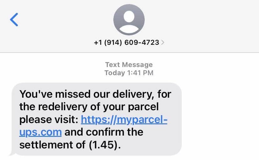 UPS/USPS Scam Text or Email
